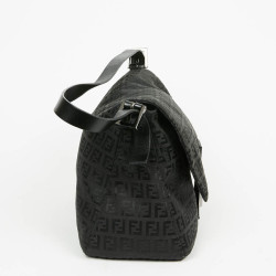 Sac FENDI Mamma toile monogramme noire