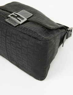 Sac FENDI Mamma toile monogramme noire