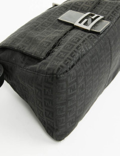 Sac FENDI Mamma toile monogramme noire