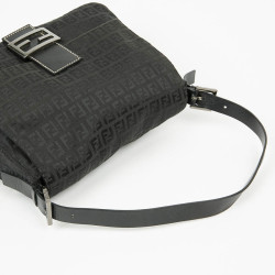 Sac FENDI Mamma toile monogramme noire