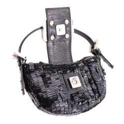 Sac à rabat CHANEL 19 cuir d'agneau noir