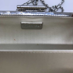 Minaudière CHANEL cristal mesh argent