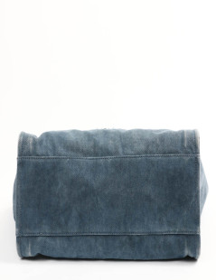 Sac CHANEL Deauville denim bleu