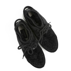 Sneakers CHANEL stretch noir brillant