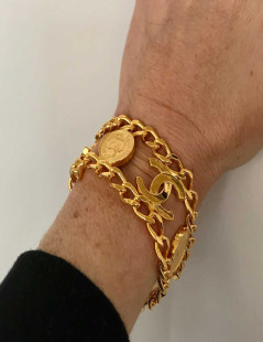 Bracelet CHANEL médailles vintage