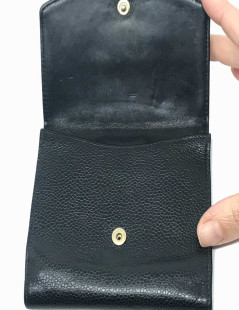 Porte monnaie CHANEL cuir caviar noir