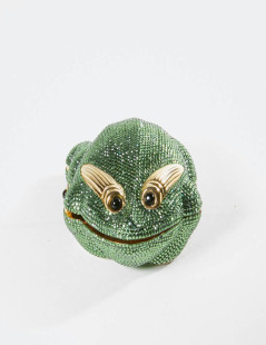 Minaudière JUDITH LIEBER grenouille strass