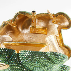 Minaudière JUDITH LIEBER grenouille strass