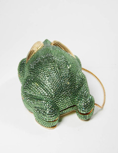 Minaudière JUDITH LIEBER grenouille strass