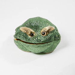 Minaudière JUDITH LIEBER grenouille strass