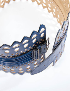 Ceinture T65 ALAIA bleue