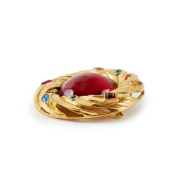 Broche Pendentif Couture YSL YVES SAINT LAURENT 