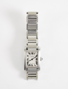 Montre CARTIER Tank française acier 