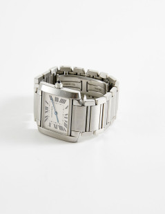 Montre CARTIER Tank française acier 