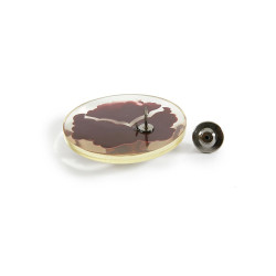 Pin's CHANEL plexi bordeaux