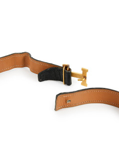 Ceinture HERMES PM alligator noir 