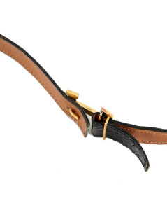 Ceinture HERMES PM alligator noir 