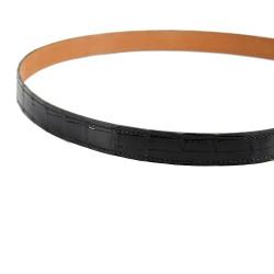 Ceinture HERMES PM alligator noir 