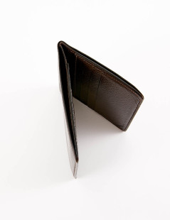 Porte-cartes HERMES cuir marron