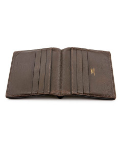 Porte-cartes HERMES cuir marron