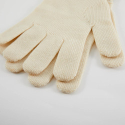 Gants FENDI laine écrue