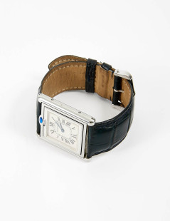 Montre TANK basculante CARTIER acier