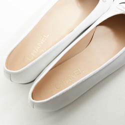 Ballerines CHANEL T40 bicolore blanc et noir