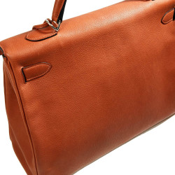 Kelly 40 HERMES cuir grainé fauve