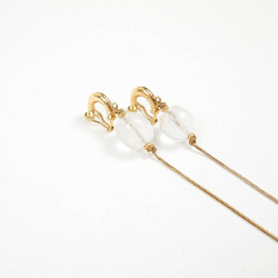 Boucles d'oreille GOOSSENS cristal de roche