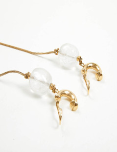 Boucles d'oreille GOOSSENS cristal de roche