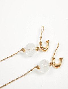 Boucles d'oreille GOOSSENS cristal de roche