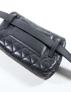 Ceinture Pochette CHANEL cuir matelassé noir