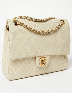 Sac CHANEL classique beige 