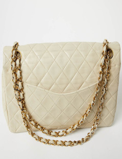 Sac CHANEL classique beige 