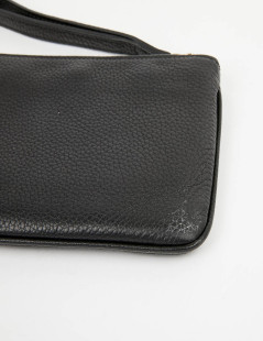 Pochette GUCCI cuir grainé noir 