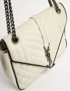 Sac enveloppe YSL beige SAINT LAURENT