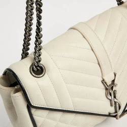 Sac enveloppe YSL beige SAINT LAURENT