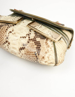 CHLOE Irina bag in beige python and leather