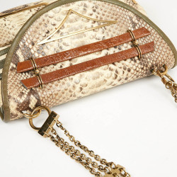 Sac CHLOE python beige