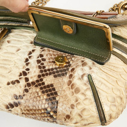 Sac CHLOE python beige