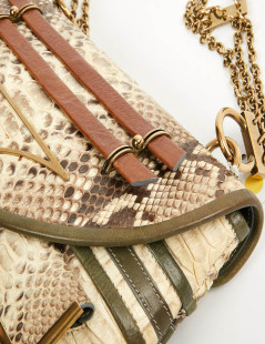 CHLOE Irina bag in beige python and leather