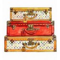 Valise rigide LOUIS VUITTON Vintage toile Monogram