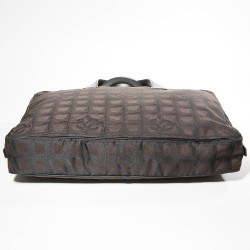 Cartable toile monogramme marron