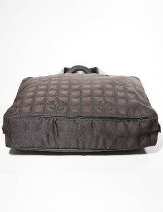 CHANEL brown monogram canvas briefcase  