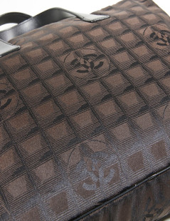 CHANEL brown monogram canvas briefcase  