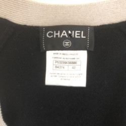 Gilet long CHANEL bicolore T42