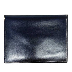 Porte cartes sans marque cuir box noir