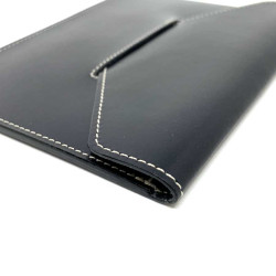 Porte cartes sans marque cuir box noir