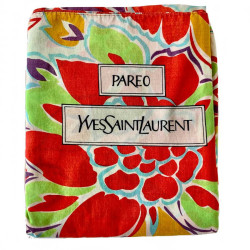 YSL YVES SAINT LAURENT Vintage Multicolor Pareo in Cotton