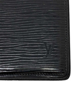 Porte agenda LOUIS VUITTON cuir epi noir